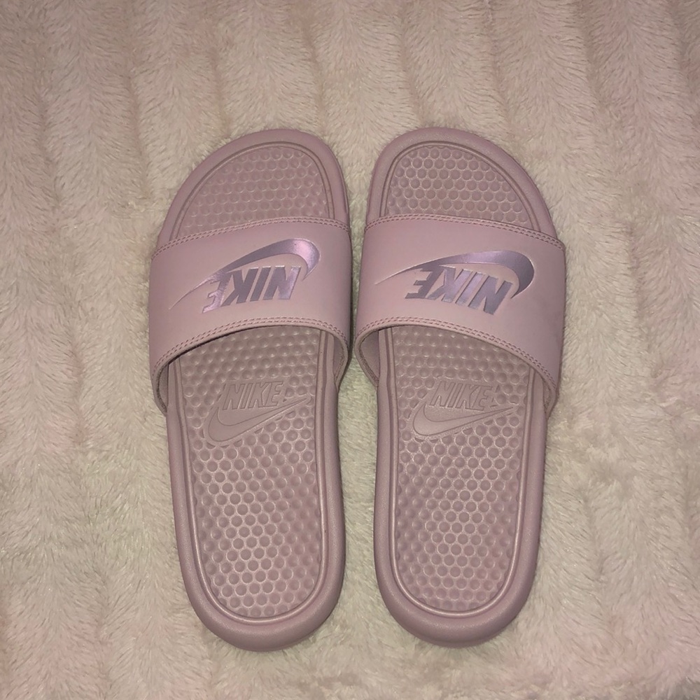 Nike purple slides